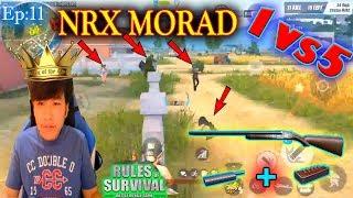 NRX Morad 1vs5 Kill 1 Team 1 Shot,ROS Most Kill Montage,Rules Of Survival,NRX Thai,Saxy Gaming|Ep11