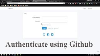 Login with Github: Socialite