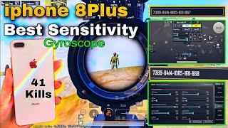 iphone 8 plus Best Sensitivity + Control Code 2024 pubg mobile