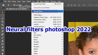 Neural filters photoshop 2022 | How to activate neural filters in photoshop 2022 | Bandhan Studio