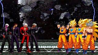 [KOF Mugen] K Team vs Son Goku