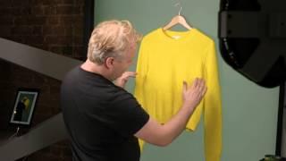 How to Photograph a Sweater on a Hanger