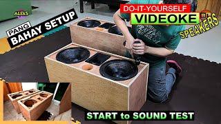 DIY VIDEOKE SPEAKER - Pang MALAKASAN  na Pambahay Set Up! - DIY Speaker Box for Home Use | Aleks On