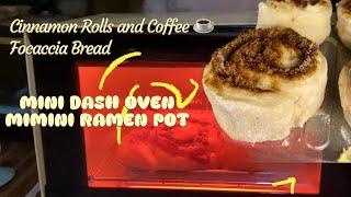 Van Life Mini DASH Oven 250w/Mimini Pot/Cinnamon Rolls/Focaccia Bread #dash #dashtoasteroven #mimini