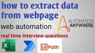 Web Extraction with Automation Anywhere: A Step-by-Step Guide #automationanywhere #a360