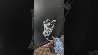 Indian traditional dance drawing #shorts #dance #foryou #trending #viralshort