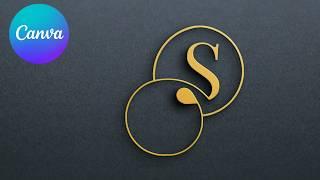 Create an Elegant S Logo with Canva & Photopea