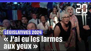 Résultats législatives 2024 :  Les militants du Rassemblement national exultent