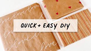 How To Make Wrapping Paper (cheap & easy diy!) | Gift Wrap Tips & Tricks