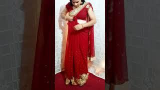 How to wear heavy stone work saree draping | heavy stone work sarees draping tips and tricks