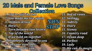 20 MALE AND FEMALE  LOVE SONGS COLLECTION.