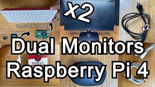 How to Set Up Dual Monitors with a Raspberry Pi 400 or Raspberry Pi 4 Model B