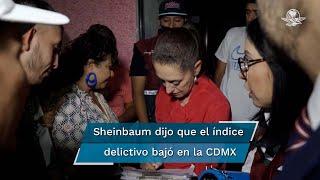 Programas sociales han alejado del vínculo de la delincuencia a 3 mil 500 jóvenes: Sheinbaum