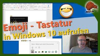 Windows 10 - schnell Emojis Smileys einfügen