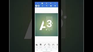 A23 text logo design/ pixel lab se logo kaise banaye #pixellab #new #viral #video #shortvideo #