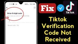 How to fix tiktok verification code not working | Tik Tok 6 Digit code not sending