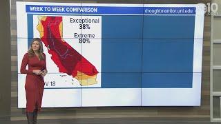 Northern California Drought Monitor for Thanksgiving 2021 explained