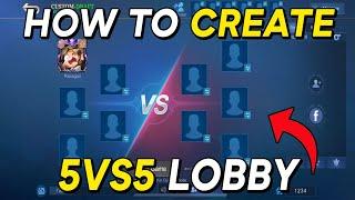 Cara Membuat Lobby 5vs5 Mobile Legends | Tutorial Setting Room Turnamen MLBB Custom Mode Sobat