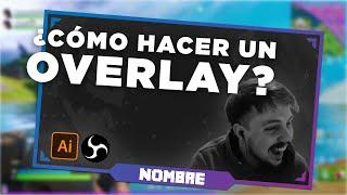 DISEÑÁ tu WEBCAM OVERLAY para STREAM en OBS ¡GRATIS! -  Tutorial en Illustrator TWITCH