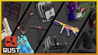 Rust Skins | Hardsuit & No Mercy Backpacks, Cargo Heli Tools, Thundergold SAP, Blackout Burlap #400