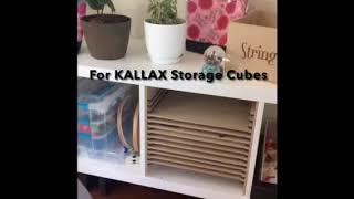 Sneak Peek at Adjustable Pull Out Shelf Insert for Kallax