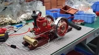 Hit and Miss Engine Tractor 4-Stroke Engine Model #enginediyshop #Hitandmiss #Tractor #Engineer #fyp