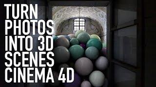 TURN PHOTOS INTO 3D SCENES CINEMA 4D TUTORIAL