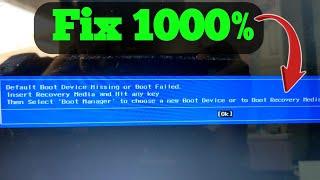 Fixed: Default Boot Device Missing or Boot Failed in Acer Laptop