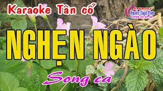 Karaoke tân cổ NGHẸN NGÀO - SONG CA [ Tấn Tài - Lệ Thuỷ ] Tân cổ trước 75.