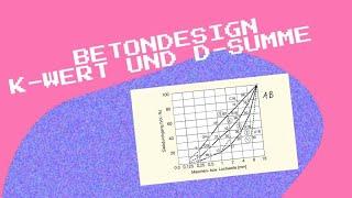 K- Wert und D- Summe berechnen Werkstoffe im Bauwesen Betondesign Sieblinie