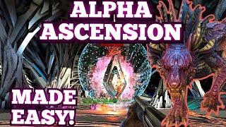 Easy island alpha ascension Alpha tek cave made easy Ark survival evolved