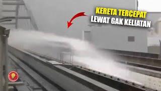 Awas!!! Kereta Api Tercepat di Dunia Melintas Nyaris ga Terlihat