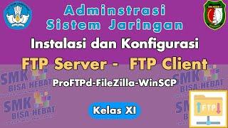 Instalasi dan Konfigurasi FTP Server - FTP Klien pada Linux Debian Server