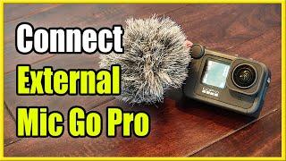 How to Connect External Microphone on Go Pro Hero 9 with MEDIA MOD & Adapter (Fast Method!)