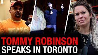 Tommy Robinson headlines event in Toronto days after arrest