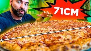 Coma essa PIZZA de 71CM sozinho e GANHE U$150,00!!