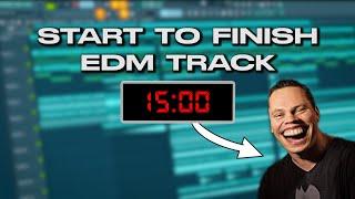 Making an EDM Track in 15 Minutes! Fl Studio 20 Tutorial