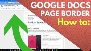 Google Docs Border Template - How to Add Page Border