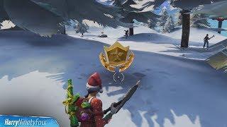 Search Between Three Ski Lodges Location Guide - Fortnite Battle Royale (Season 7 Challenge)