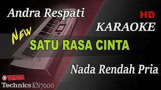 SATU RASA CINTA - ANDRA RESPATI ( NADA RENDAH PRIA ) || KARAOKE