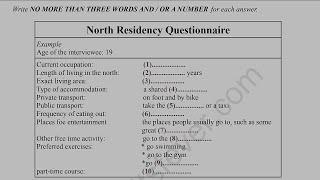 North residency Questionnaire | HD AUDIO | 1080p | listening