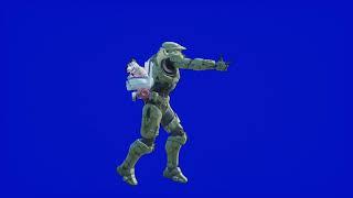 Master Chief Top 10 Dances/Emotes in Fortnite! Green Screen (2021 HD) (Chroma Blue)