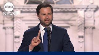 FULL SPEECH: JD Vance delivers keynote address as Trump’s running mate at RNC