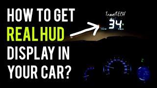 How to get real HUD display in your car? Do It Yourself (DIY) Project  - TravelTECH