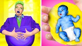 Joker is Pregnant?!  Viral Pregnancy Hacks and Extreme Makeover by Ha Hack