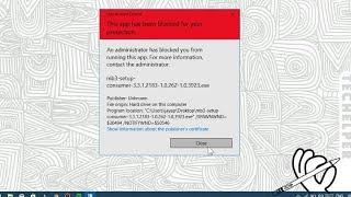 [FIXED]This app has been Blocked For Your Protection | windows 10 ERROR | TecHelper