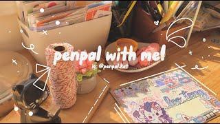 penpal with me! | pink and blue theme | letter to @lootengstudio .｡.:*