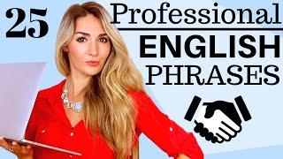 25 Phrases to Sound Professional in English! #Spon #professionalenglish