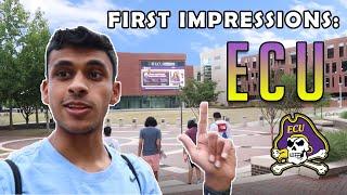 VISITING EAST CAROLINA FOR THE FIRST TIME!- ECU Campus Reaction/Thoughts + Asking Students Questions