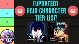 [UPDATED] The ULTIMATE Anime Dimensions RAID CHARACTER TIER LIST!